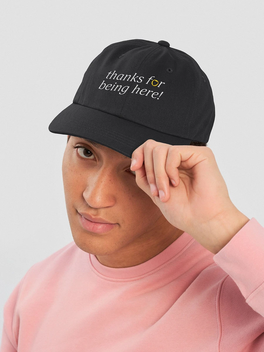 thanks for being here! Hat (Gold) product image (36)