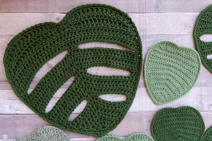 Monstera Wall Hanging Crochet Pattern product image (3)