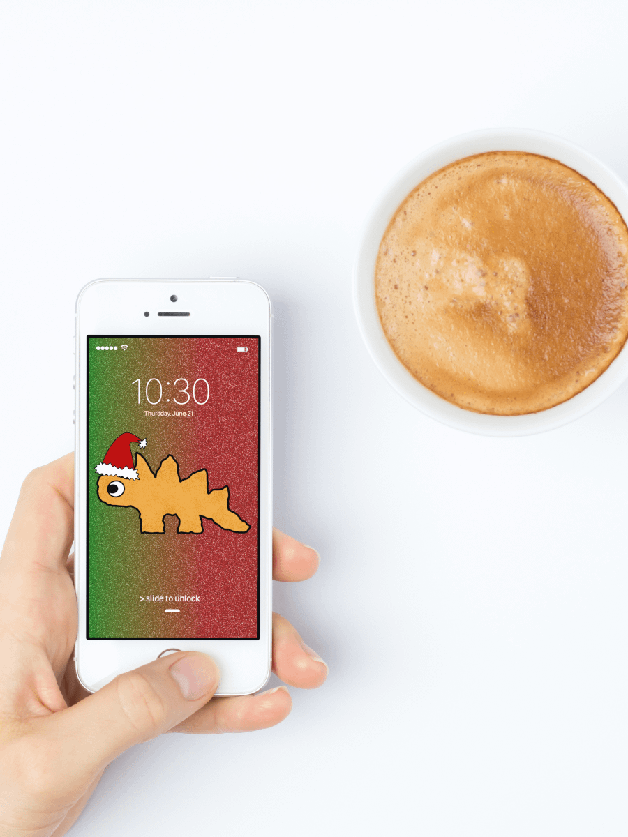 Dino Nuggies Holiday Phone Wallpaper Pack product image (3)