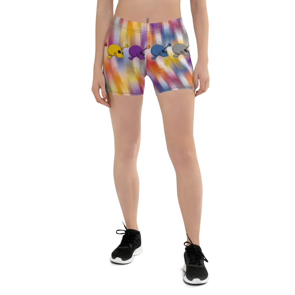 Whimsical Skulls All-Over Print Shorts product image (1)