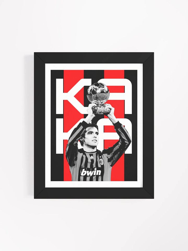 Kaká BW AC Milan Name Art Framed Print product image (1)
