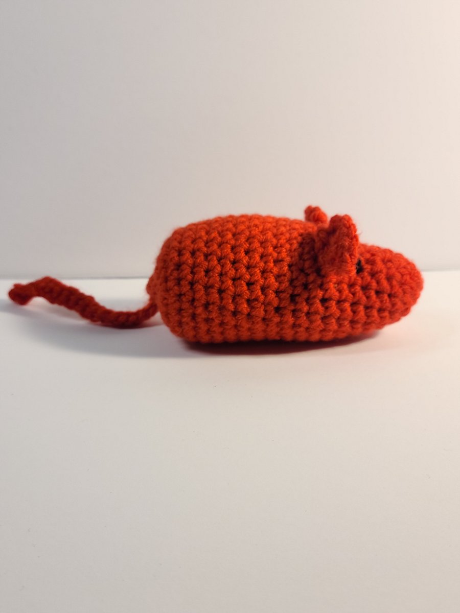 Handmade Amigurumi Mouse Cat Toy product image (1)
