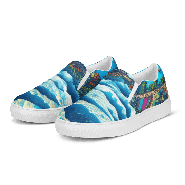 Serene Shores Women's Slip-On Canvas Shoes |Ai Design product image (1)
