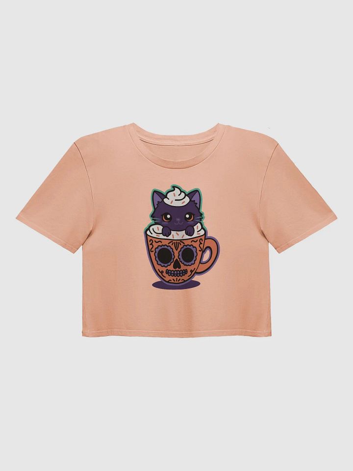 Sugar Skull Kitten Mug Crop Top product image (1)