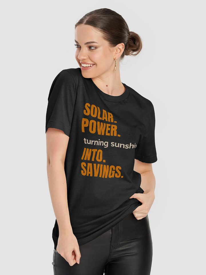 Solar Power sunshine savings Tshirt Design product image (1)
