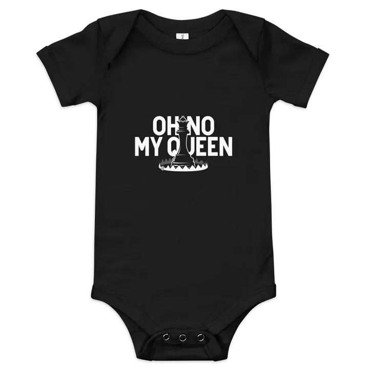 On No My Queen Baby Onesie product image (1)