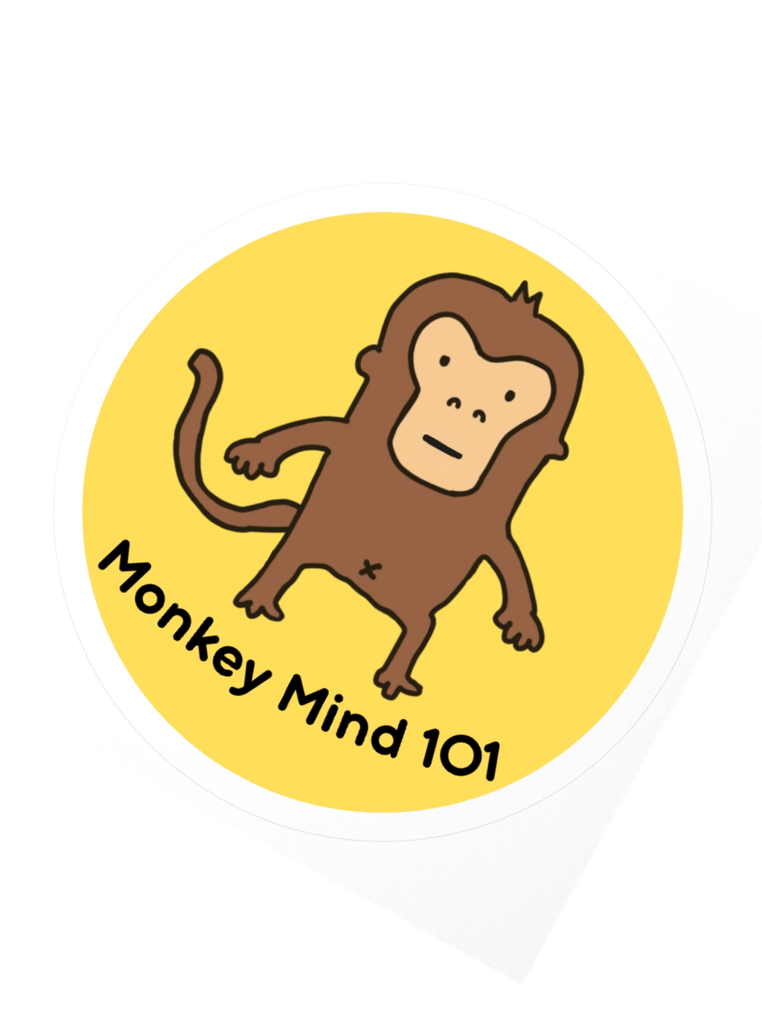 Monkey Mind 101 Logo Sticker product image (2)
