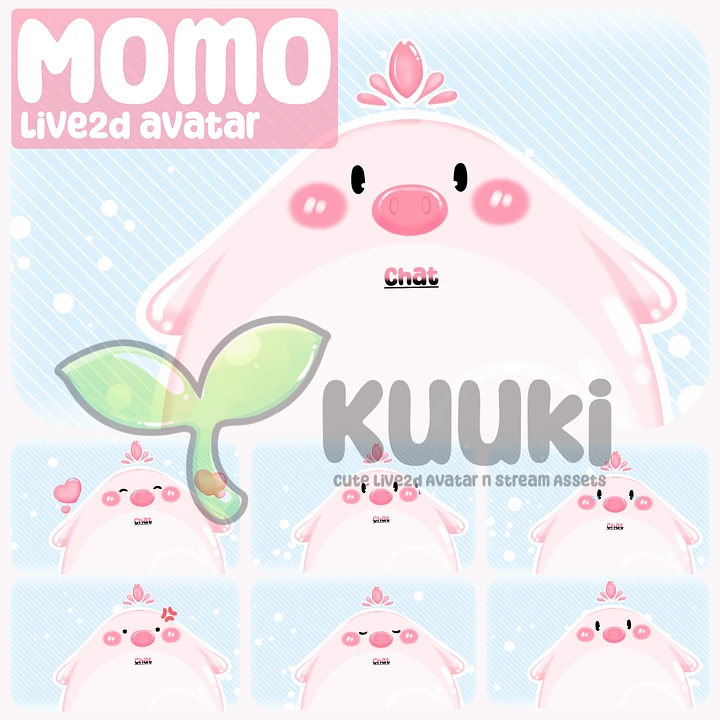 [Pig Vtuber Avatar] Momo 🌵 product image (1)
