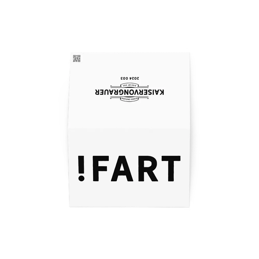 !FART CARD 003 product image (4)