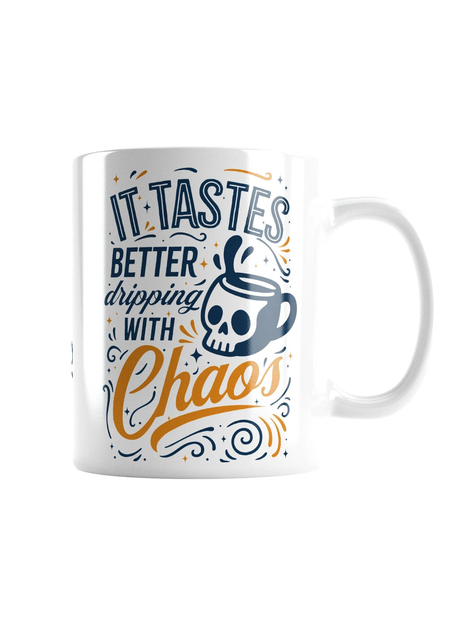 Dripping with Chaos White Coffee Mug product image (4)