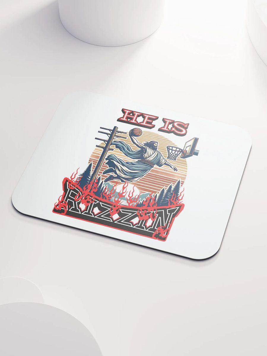He Is Rizzin Basketball Jesus Rising Icon Mouse Pad product image (3)