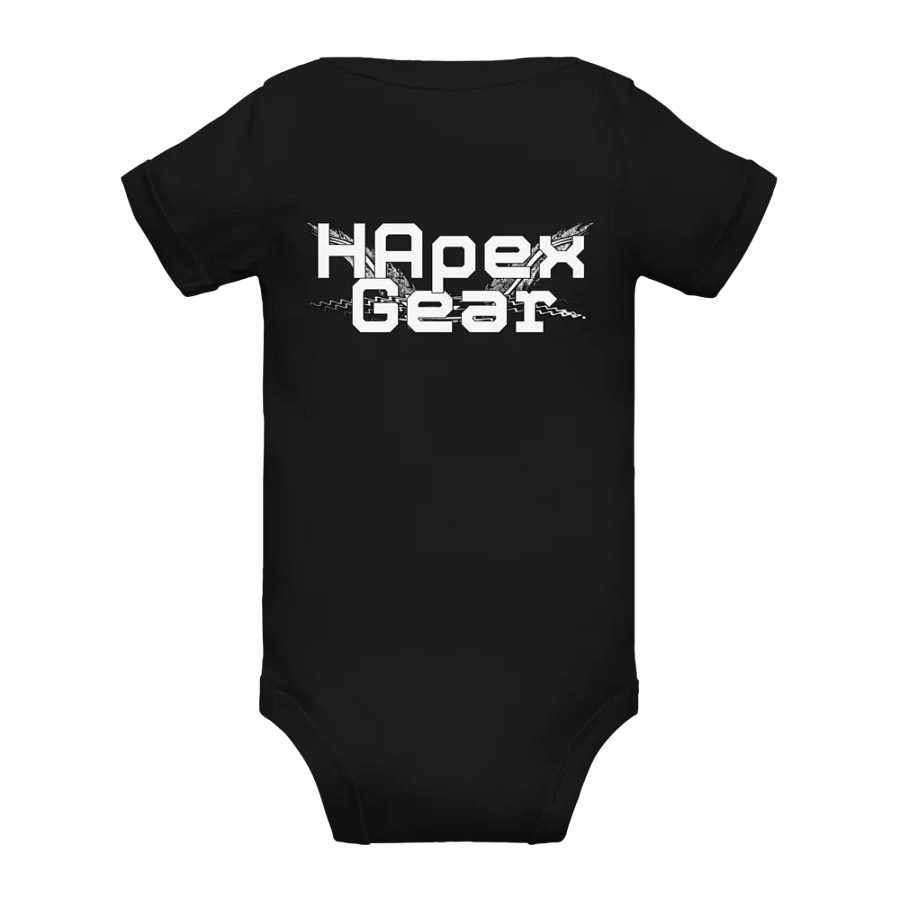 Baby Short Sleeve One Piece - Embroidered - White HApex Gear White Logo product image (60)