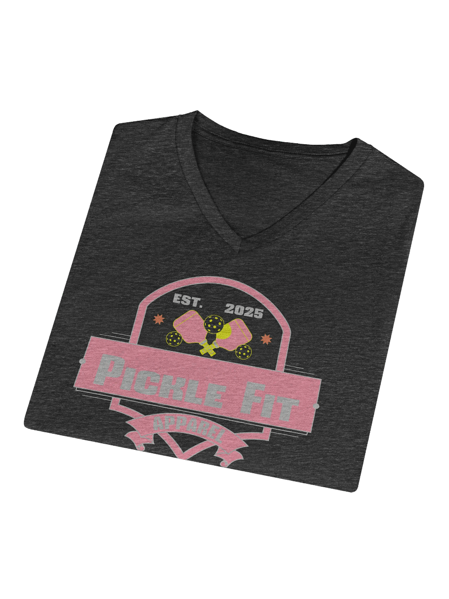 Pickle Fit Pink Logo Women's V-Neck Tee product image (10)