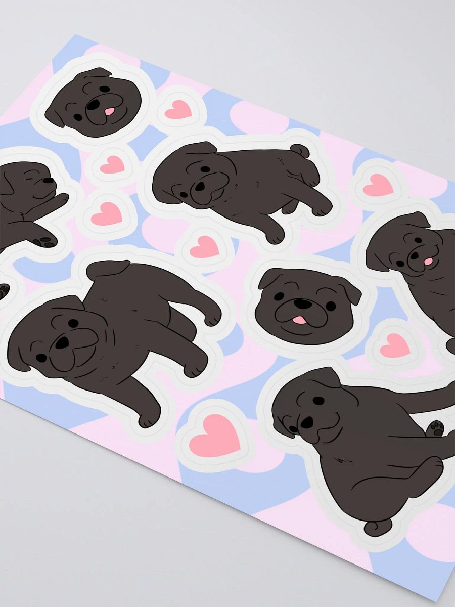 Pawsitively Pug-tastic Sticker Sheet product image (3)