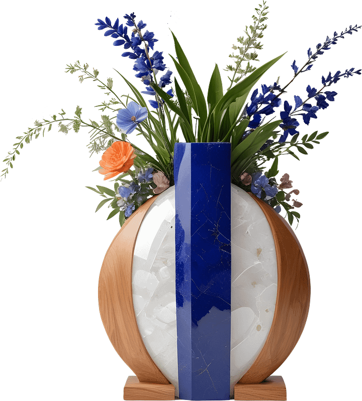 Ocean's Grace – Vase scene creator png product image (1)