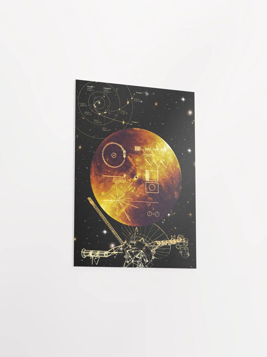 NASA Voyager 1 Golden Record — space poster, science print product image (9)