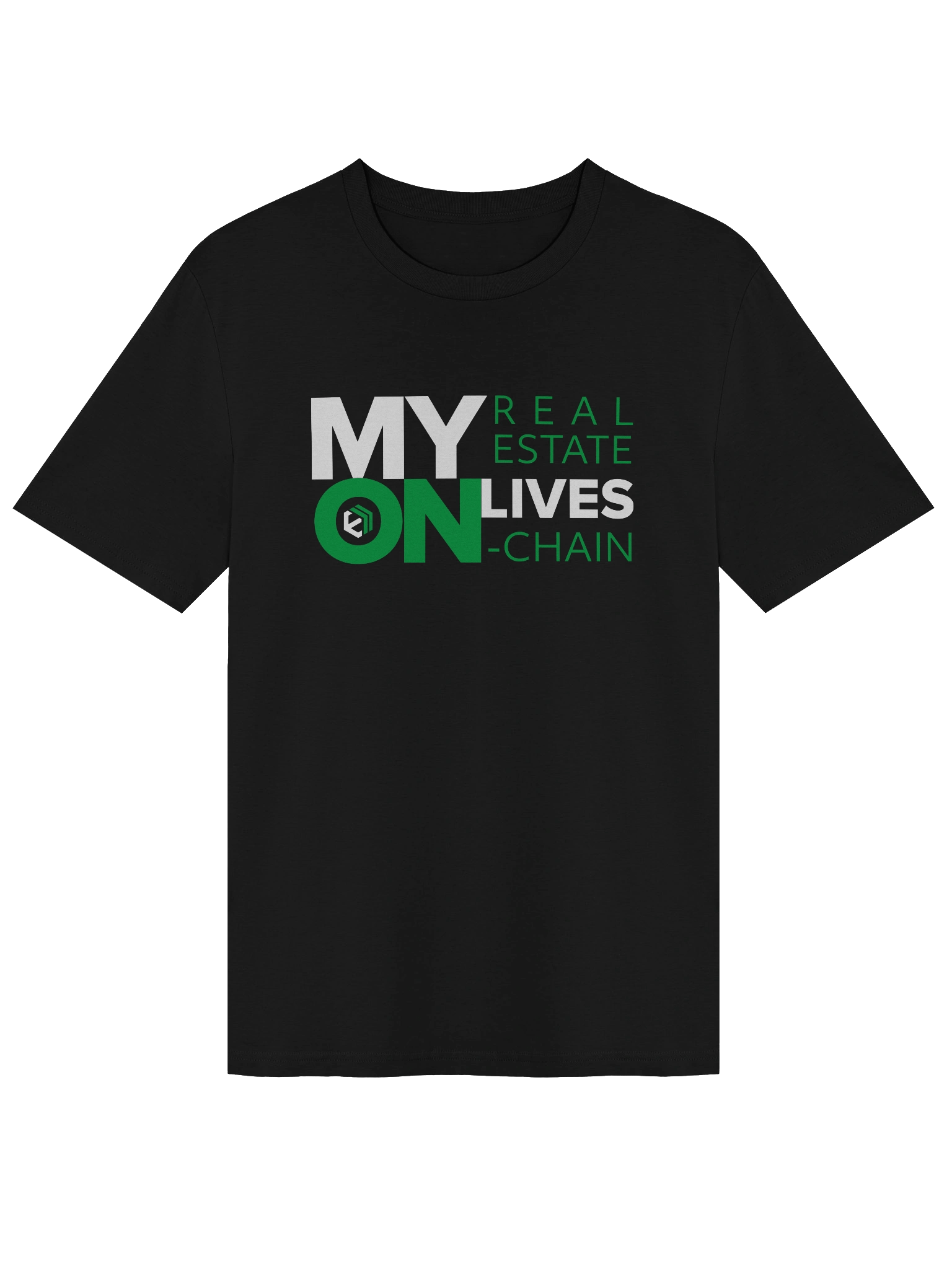 E-Estate “My Real Estate Lives On-Chain” Statement Tee (Unisex) product image (1)