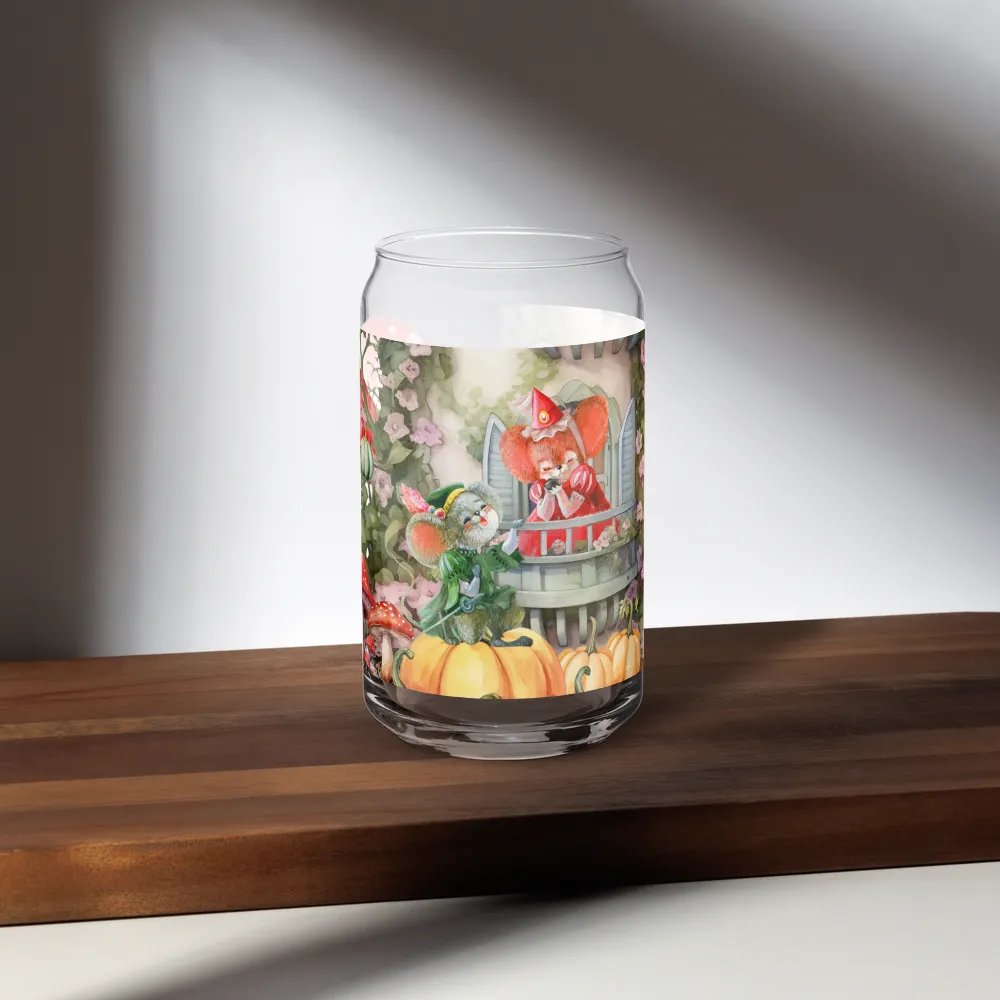 Four Seasons of Love: Autumn Serenade Can-Shaped Glass | Fall Romance Drinkware product image (5)