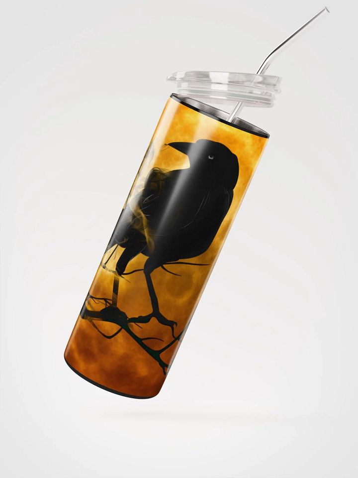Moonlit Raven Stainless Steel Tumbler product image (2)