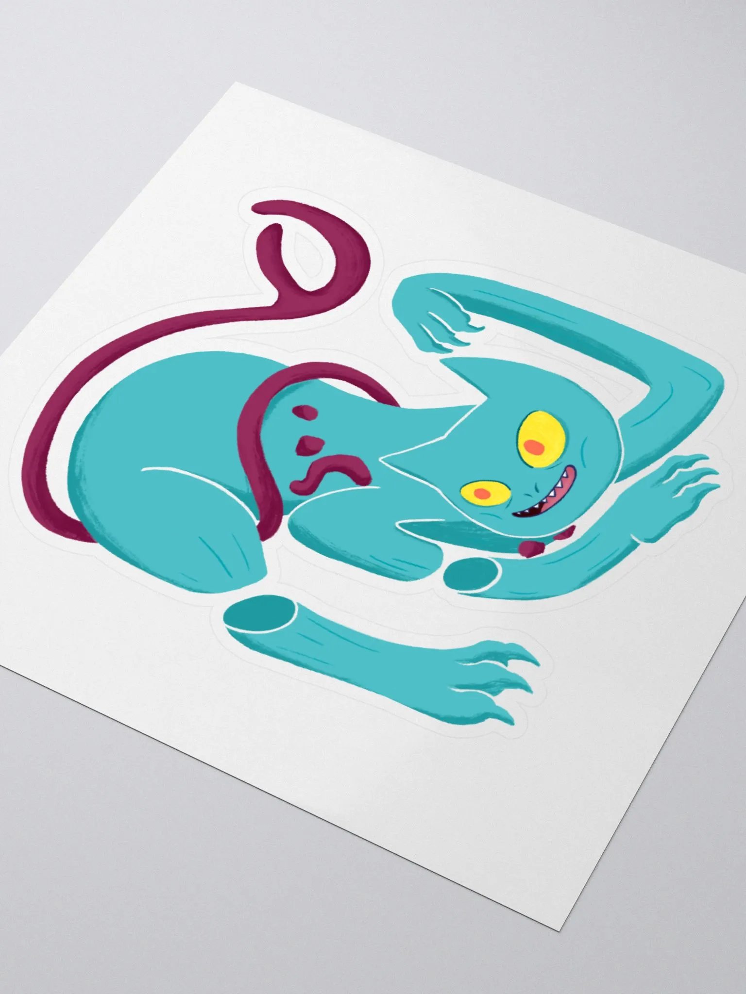 Demon Cat Sticker product image (3)
