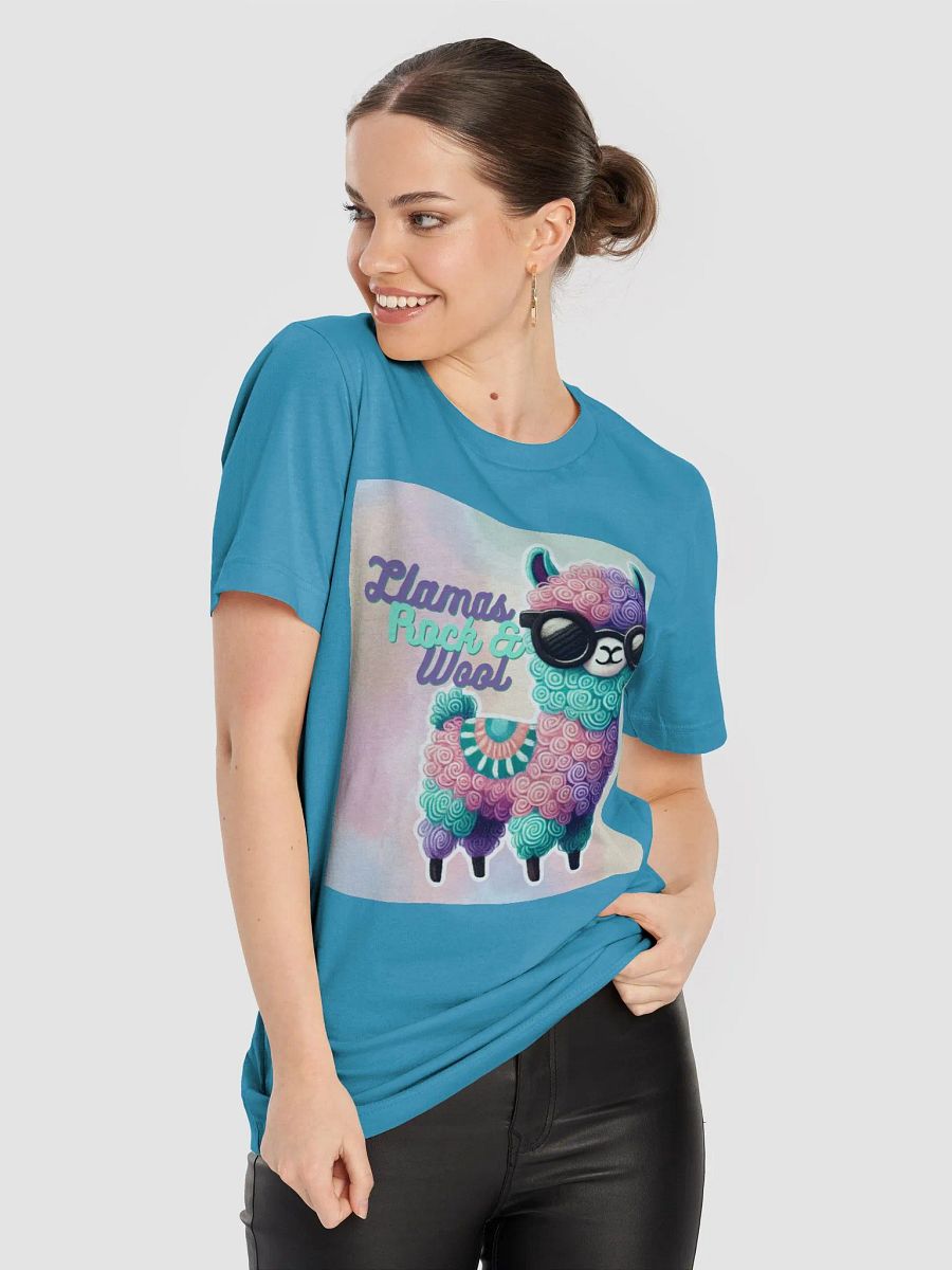 Llamas Rock & Wool (Bella+Canvas Supersoft T-Shirt) product image (7)