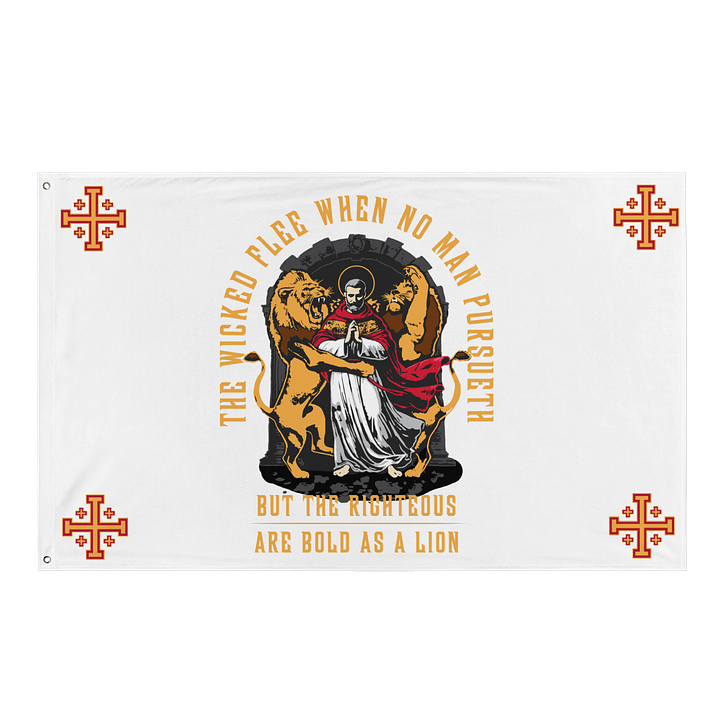 The rigtheous are BOLD as a LION - Flag product image (1)