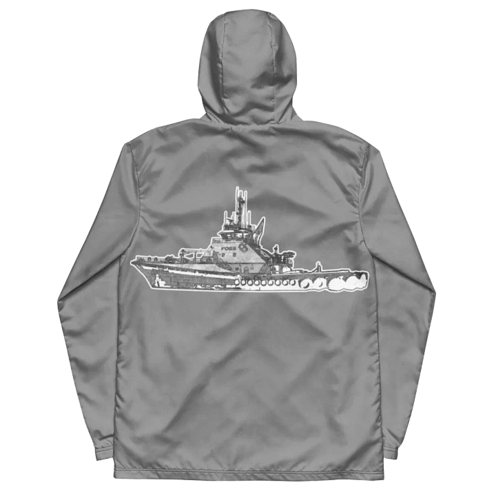 Gray Foss tug Sketch Windbreaker product image (1)