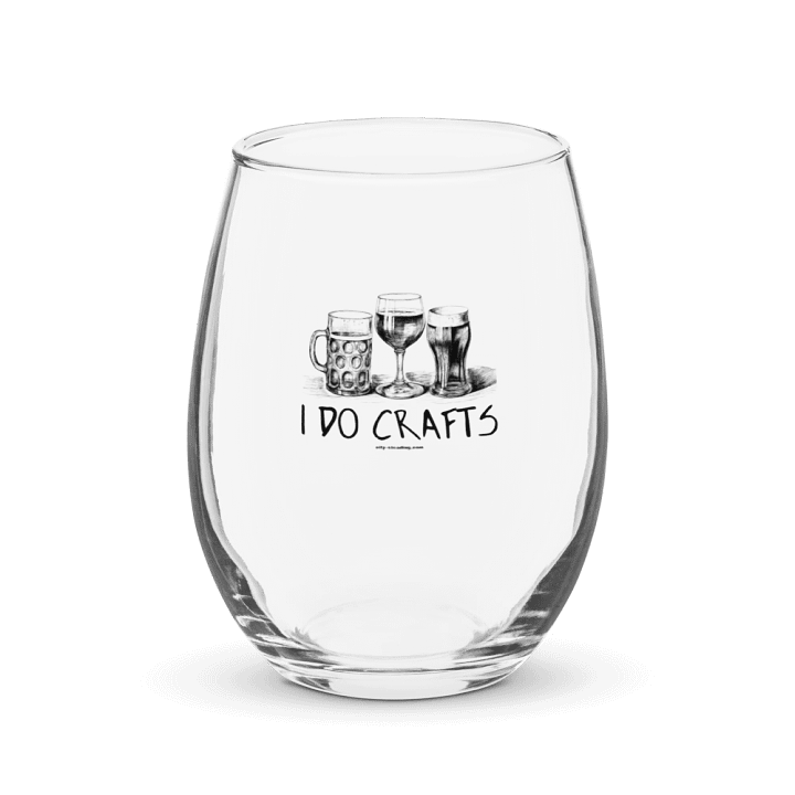 I Do Crafts Stemless Wine Glass product image (1)