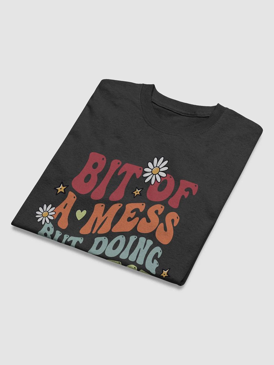 Bit of a Mess But Doing My Best – Retro Groovy Quote Design product image (4)