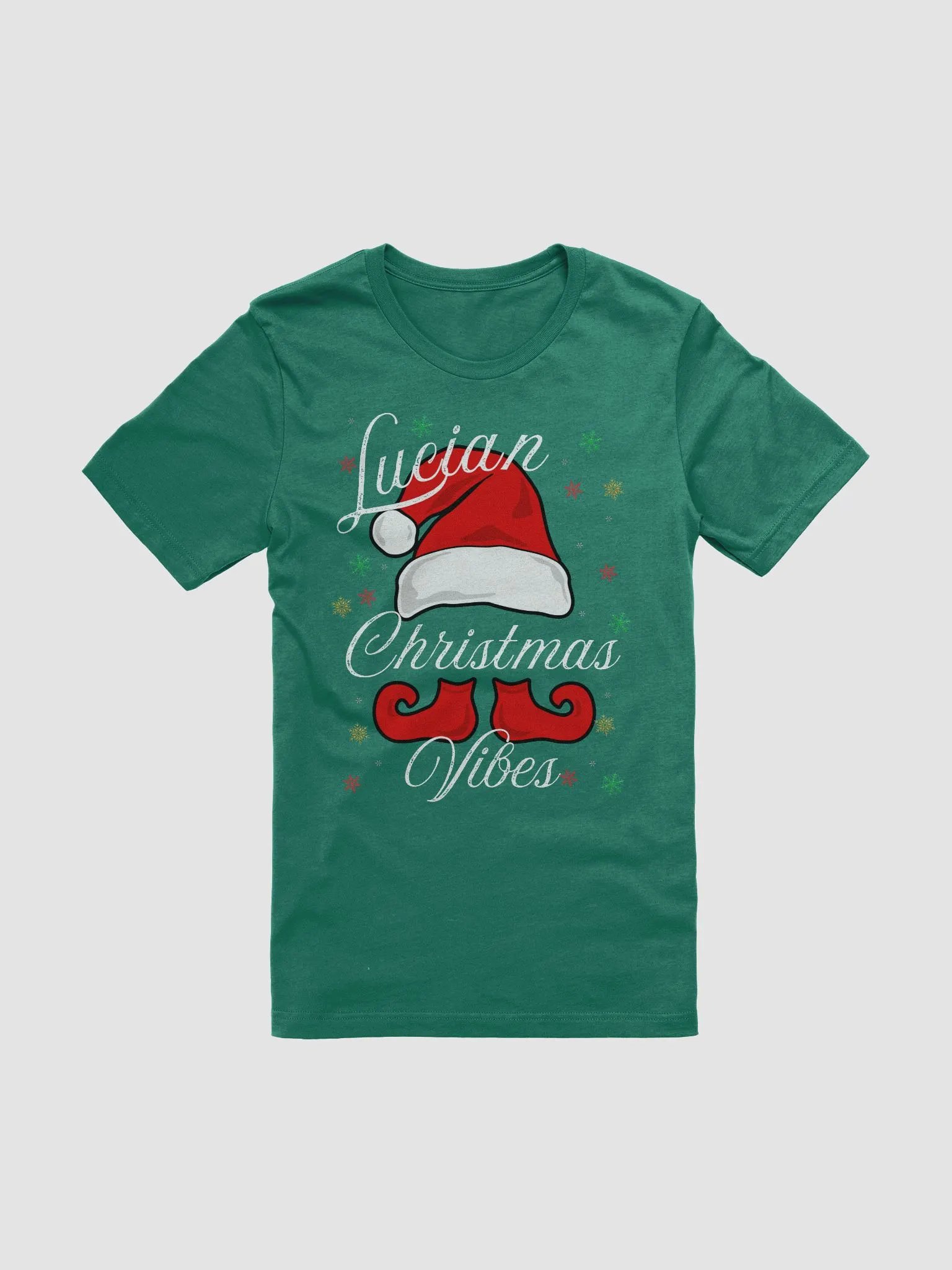 Festive Santa Hat and Elf Shoes T-Shirt product image (11)