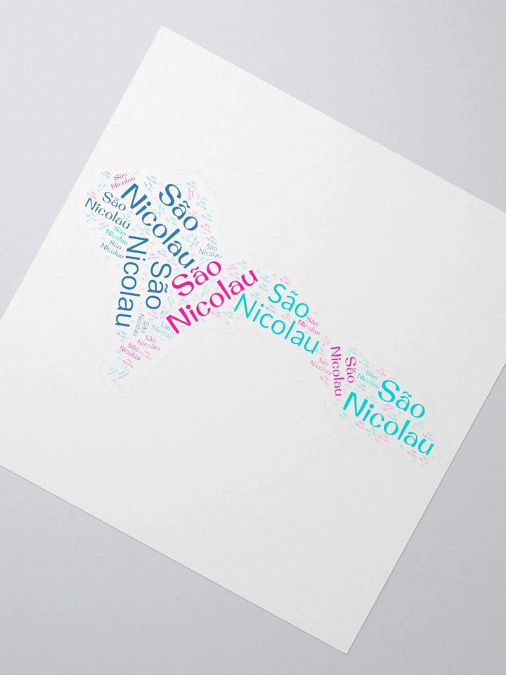 São Nicolau Word Cloud Stickers product image (1)