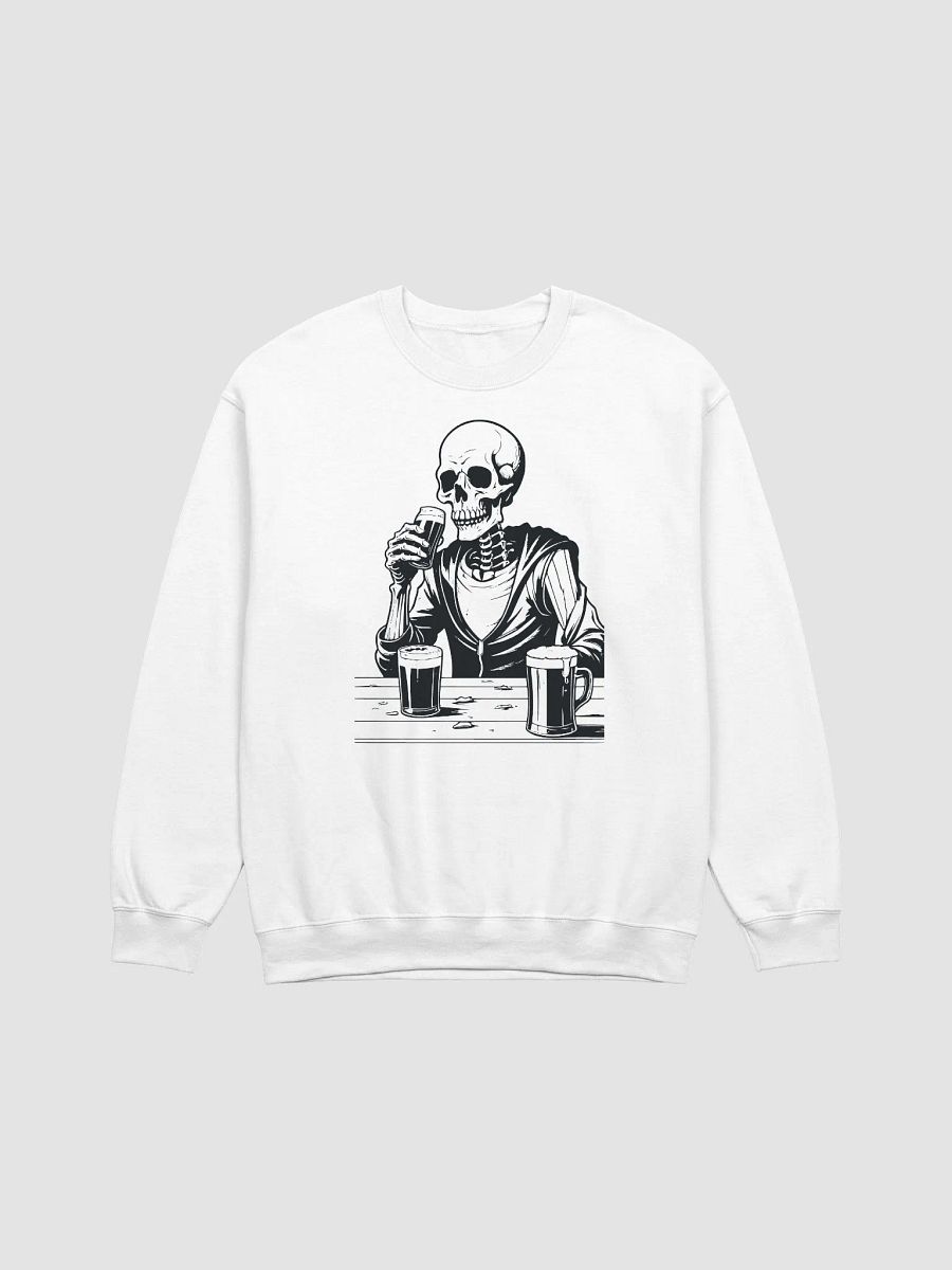 SKELETON DRINKING BEER Skeleton, skeletons, sitting skeleton, beer, beer glass, beer mug, beer lover, funny beer shirt, bar sign, sexy product image (1)