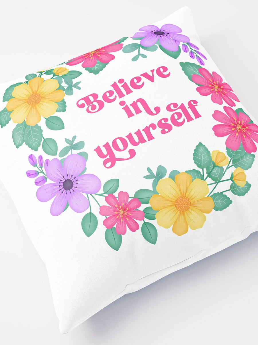 Believe in yourself - Motivational Pillow White product image (5)