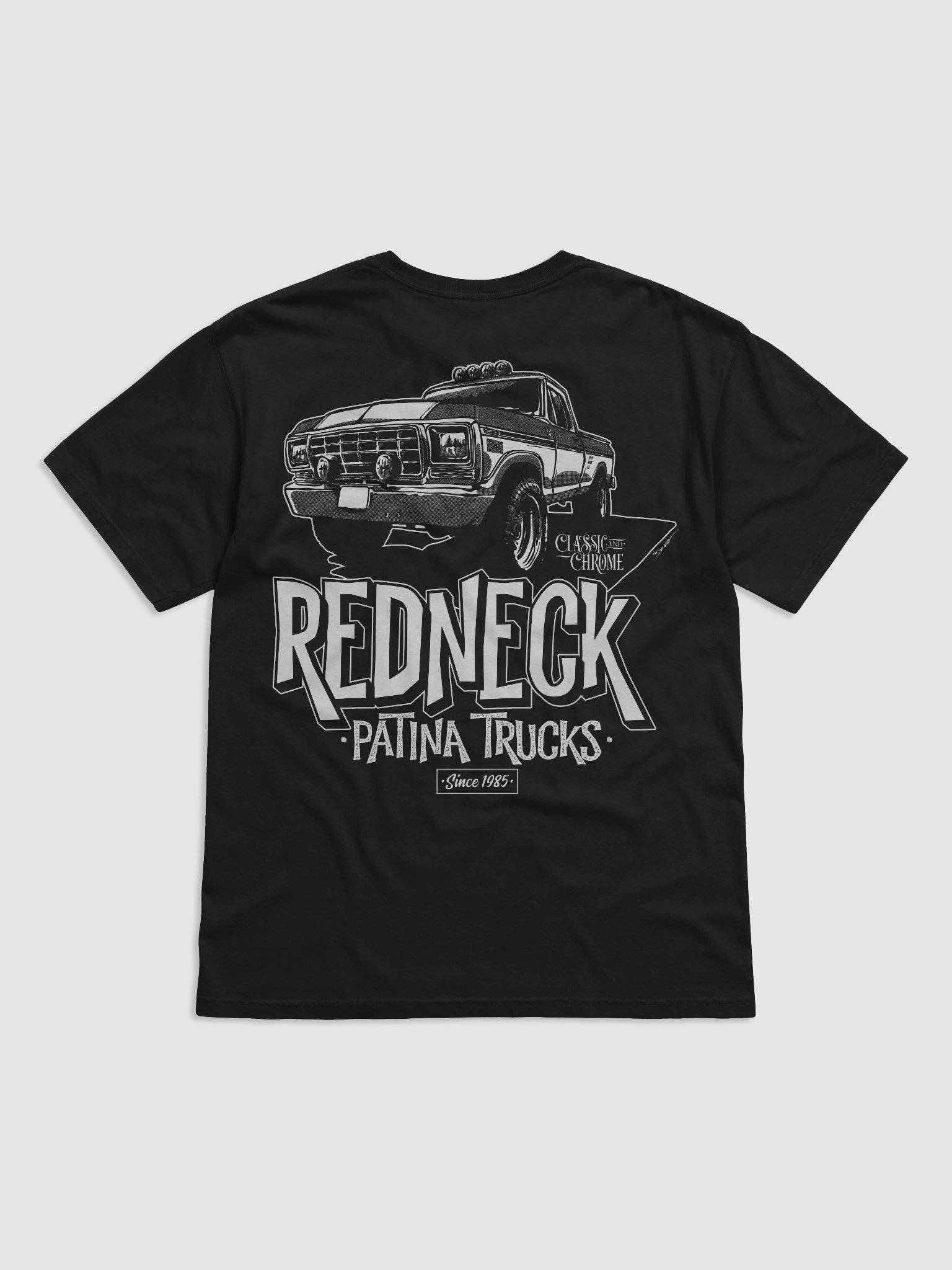 Classic N Chrome Front & Redneck back print product image (2)