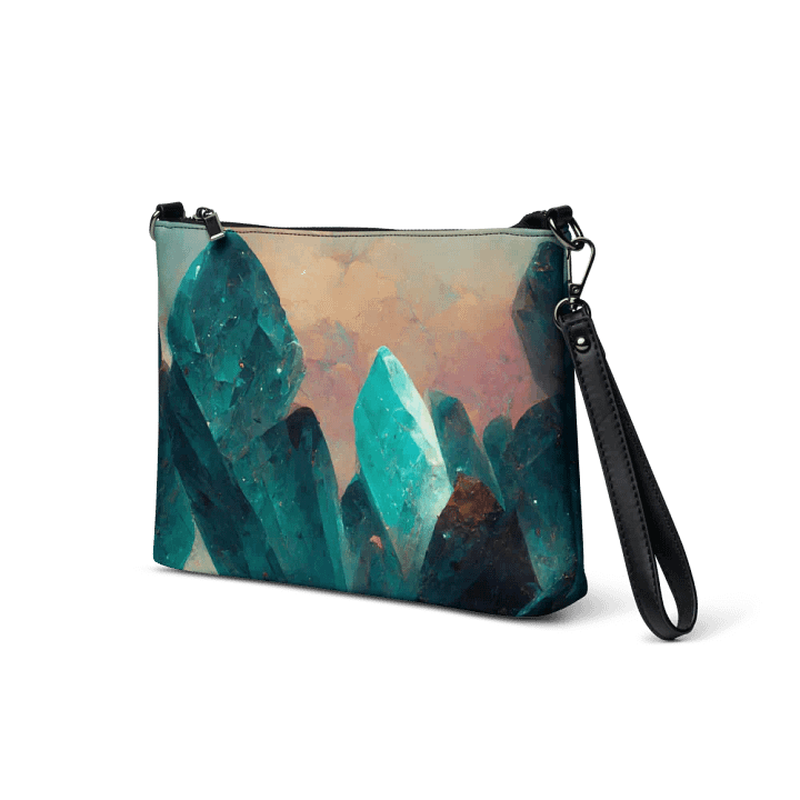 faux leather Green fluorite Crossbody Bag product image (2)