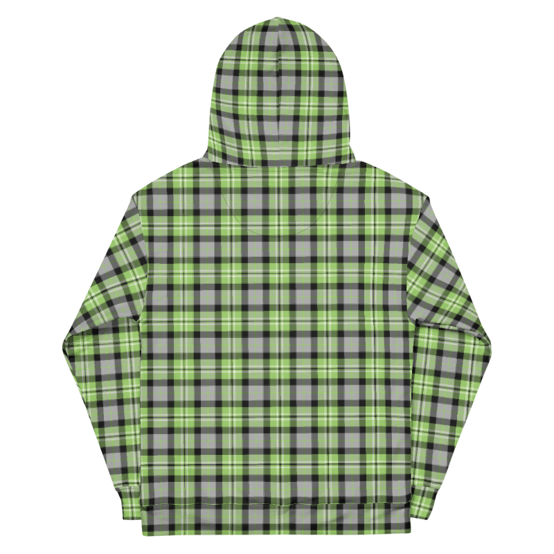 Light Green and Gray Plaid Hoodie product image (7)
