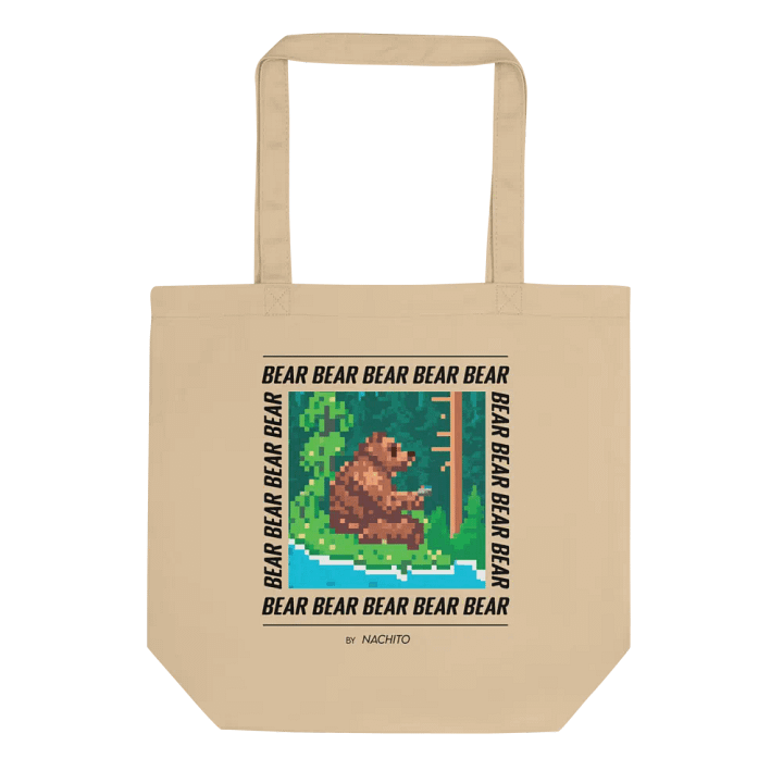 Tote Bag | #01-Pixel Bear. product image (1)
