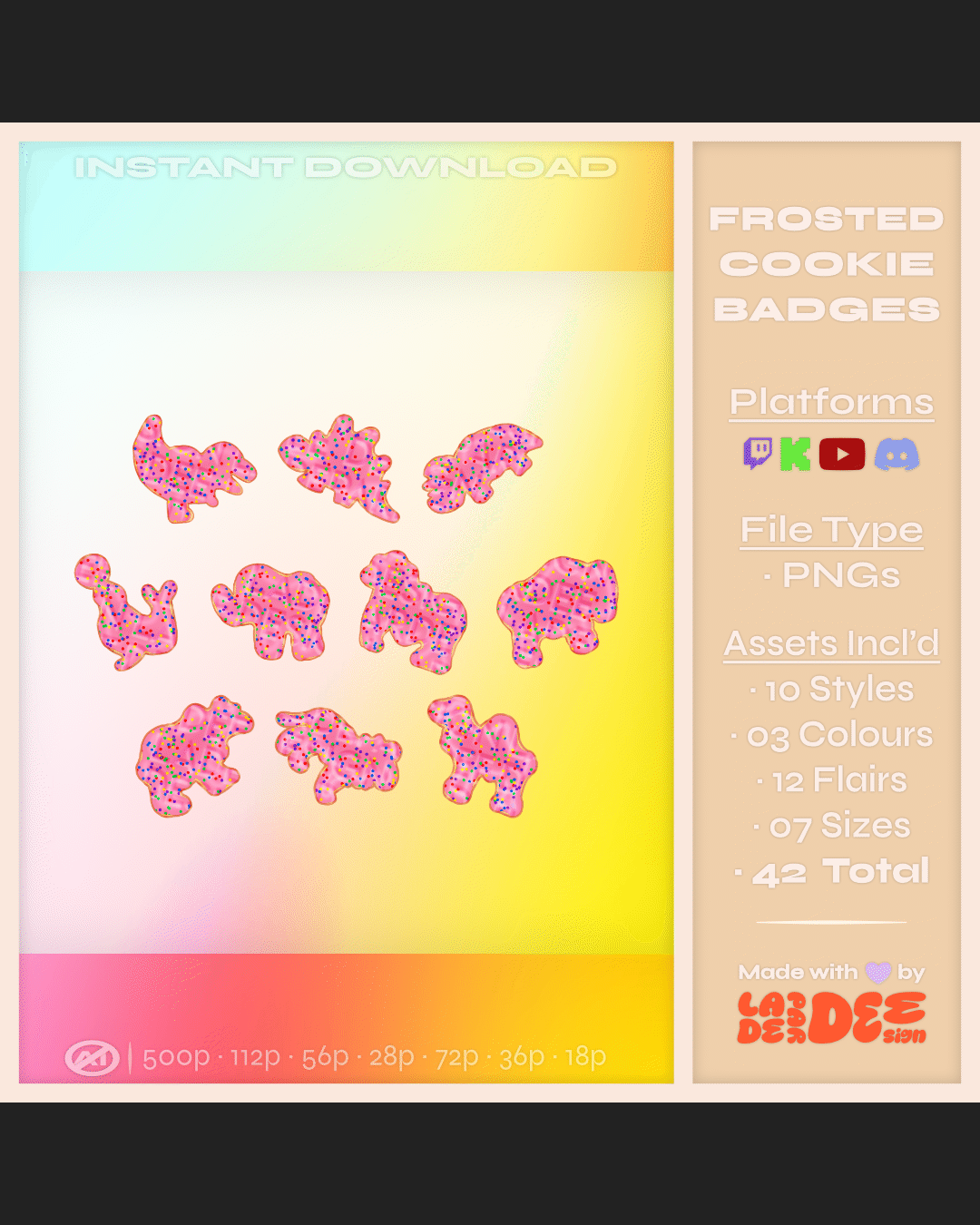 Frosted Animal Cookie Badges product image (3)