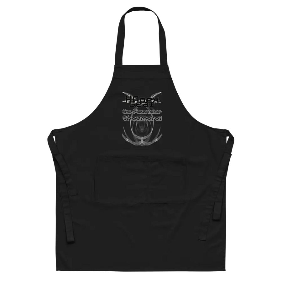 Organic Cotton Apron - Co Founder Shaumarai - Black HApex Gear Black Logo product image (5)