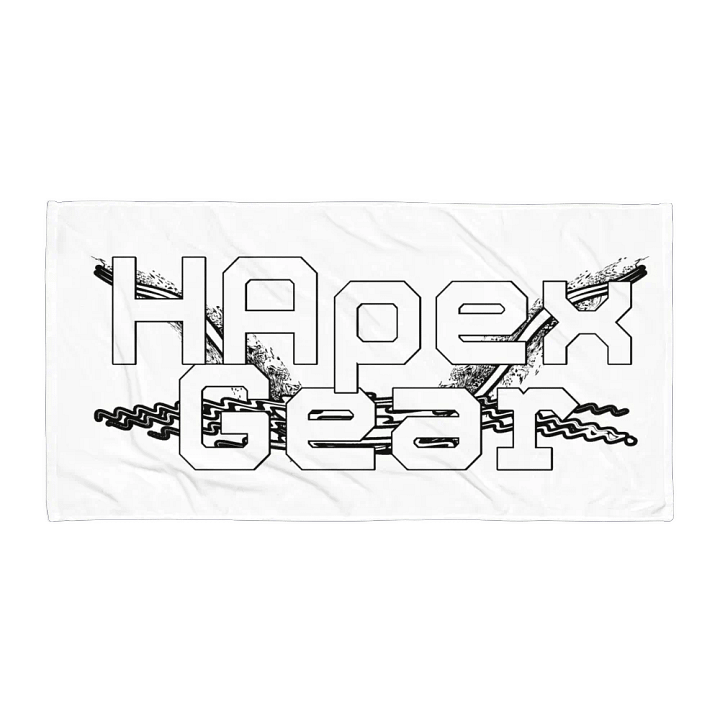 White HApex Gear White Logo - White Sublimated Towel product image (1)