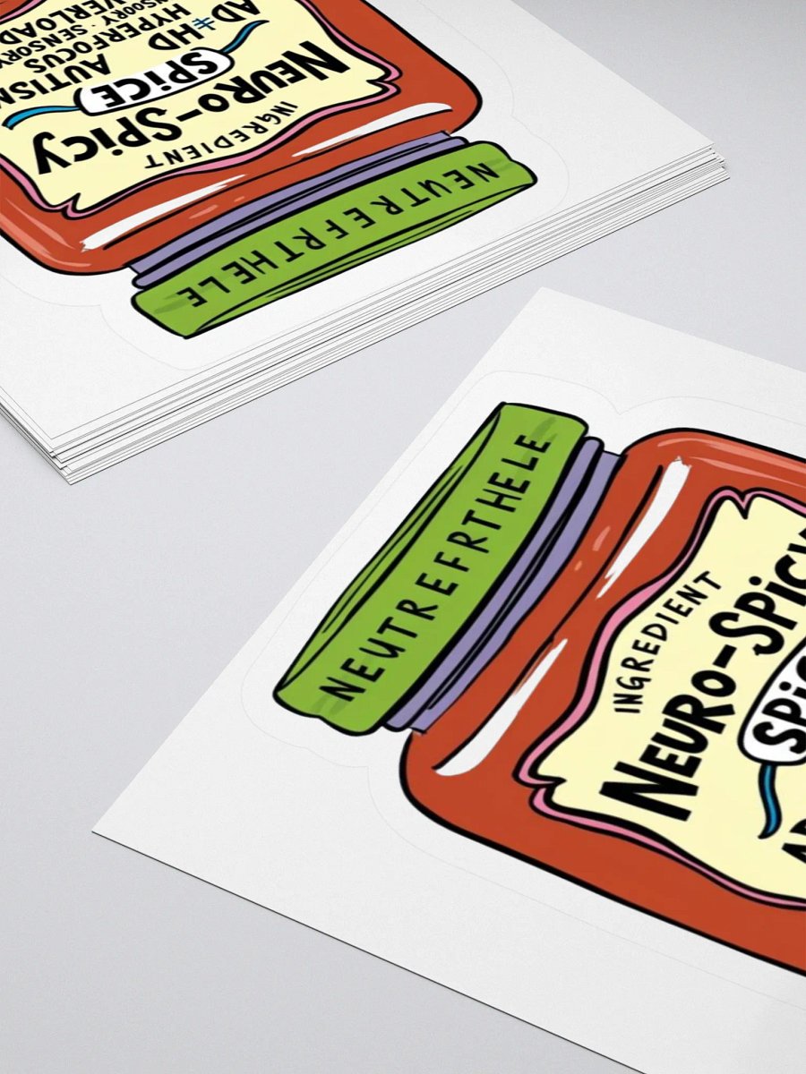 Neuro-Spicy Spice Bottle Stickers product image (7)