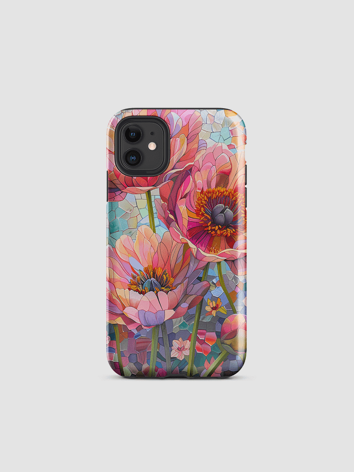 Pink anemone Tough iPhone Case product image (1)