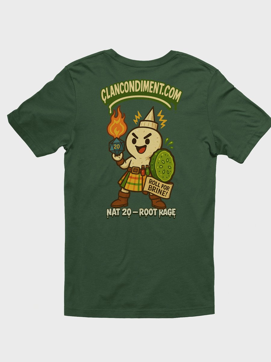 NAT 20 Root Rage Horseradish Tee | Tabletop RPG T-Shirt product image (2)