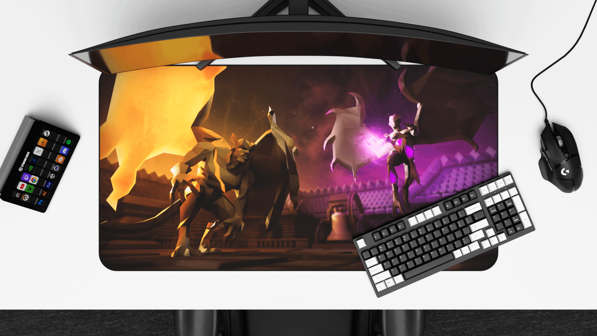 Grotesque Guardians | Large 3D Desk Mat product image (3)