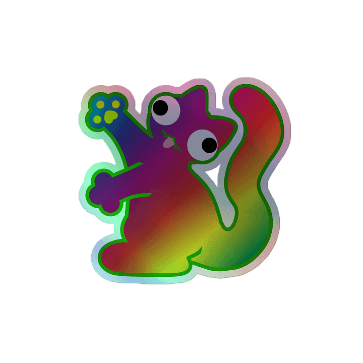 Holographic Sticker - Derpcat II Rainbow product image (2)