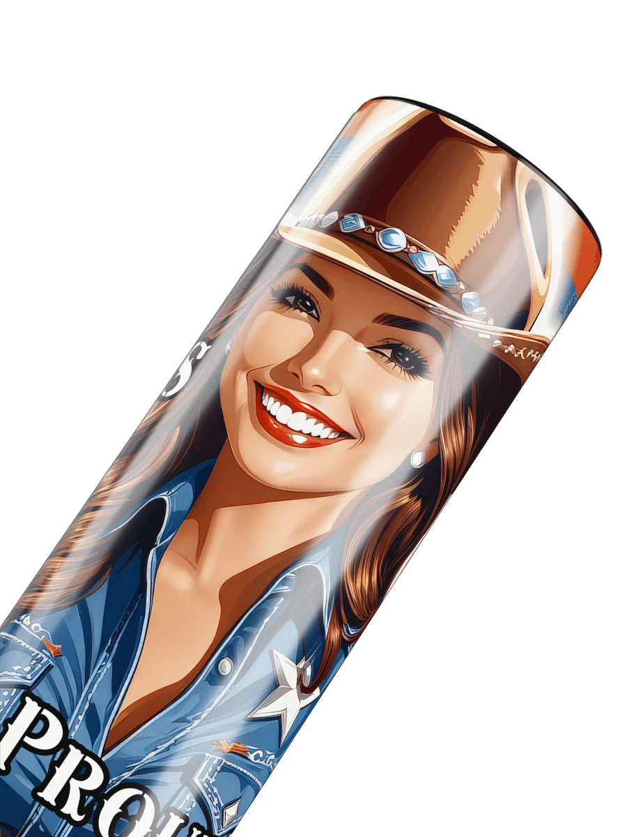 Texas Girl 20 oz Skinny Stainless Steel Tumbler - v1 product image (6)