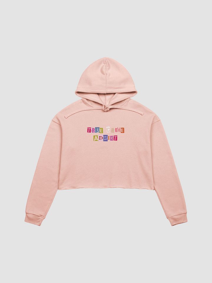 True Crime Addict Crop Sweatshirt - Peach product image (1)