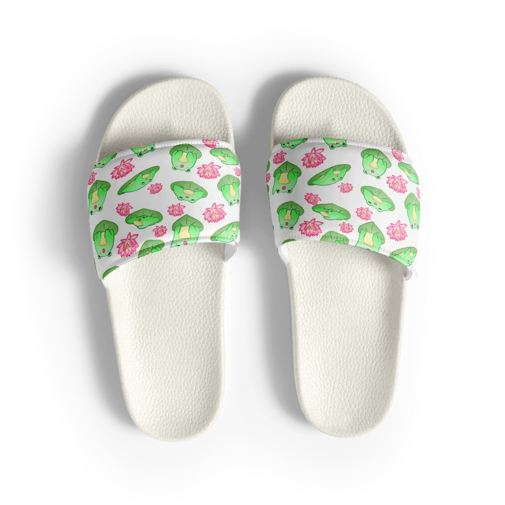 Kawaii Froggie Womens Slides product image (3)