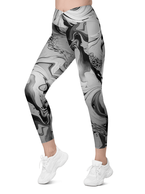 Black Marble-Leggings with Pockets product image (3)