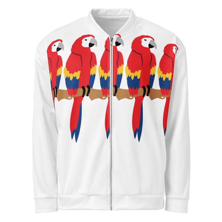 Vibrant Parrot Perch Bomber Jacket product image (1)